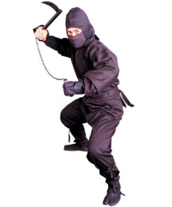 Tiger Claw- Black Ninja Uniform Suit X-Small