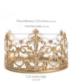 Gold Crown Cake Topper, Vintage Crown, Small Gold Wedding Cake Top, Princess Cake, The Queen of Crowns 21 61KKAZhM1LL