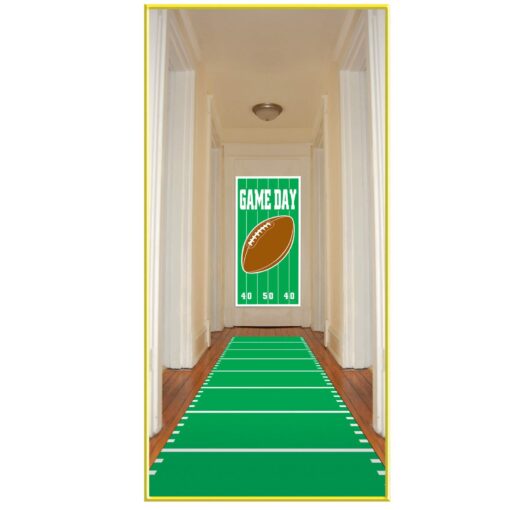 Sports Field Runner (poly w/double-stick tape) Party Accessory (1 count) (1/Pkg) One Size Multi Color