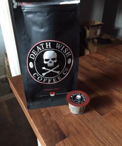 Death Wish Coffee, Dark Roast Single-Serve Coffee Pods, 10 Count 10 Count (Pack of 1) 55 61KLrN8pDWL