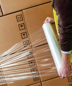 Alliance Stretch Film Hand Bundling - Clear, 18" x 1200ft, 60 Gauge, 4 Pack, Industrial Heavy Duty Shrink Wrap for Packing, Shipping, Pallet and Moving Supplies 18 IN X 1200 FT | 60G 10 61KLwxsDmtL