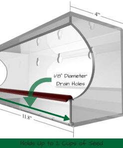 Tranquil Outdoors Large Acrylic Window Bird Feeder: Strong Removable Suction Cup Mounted Outdoor Bird House Feeder, Clear Birdfeeders for Large & Small Birds. Best See Thru Feeder for Bird Watching 44 61KO9RM1XdL