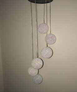 AceList Color Changing Solar Power Wind Chime Crystal Ball Wind Chime Wind Mobile Portable Waterproof Outdoor Windchime Light for Patio Yard Garden Home C-crystal Ball 30 61KOeqwrWXL