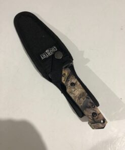 Mossy Oak Fixed Blade Hunting Knife Set - 2 Piece, Full Tang Handle Straight Edge and Gut Hook Blades Game Processing Knife, Sheath Included 34 61KPAmGKIL