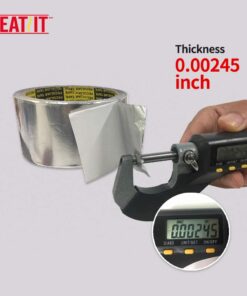 Alternative view of HEATIT Aluminum Foil Tape Professional Grade 2 inch x 30 feet (10yard Length) Thick 5.3mil (2.4mil foil and 2.9mil Backing Paper) for HVAC, Ducts, Pipes, Metal Repair, Heating Cable Application etc 10-yard 2.4mil