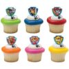 DecoPac Paw Patrol Ruff Ruff Rescue Cupcake Rings, Pack of 24 Assorted Rings 4 61KSsV8odcL