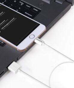 Avantree [Apple MFi Certified 2 Pack iPhone Cable Short, Apple Lightning Cable 1ft for iPhone X, 8, 7, 6s, 6, 6 Plus, 5 iPod iPad, High Speed Data Sync and Charge Cable - White 12 61KSt2oLiyL