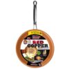 Red Copper 10 inch Pan by BulbHead Ceramic Copper Infused Non-Stick Fry Pan Skillet Scratch Resistant Without PFOA and PTFE Heat Resistant From Stove To Oven Up To 500 Degrees 1 12 61KTw 2YCvL