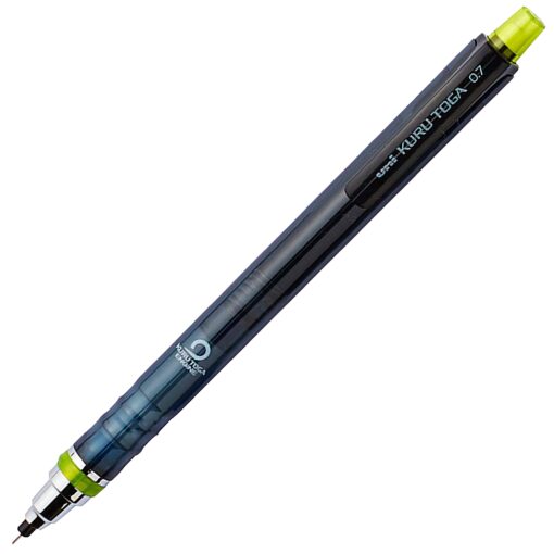 uni-ball Kuru Toga Mechanical Pencil with 0.7 mm Lead Refills & Pencil Erasers, HB #2 Black