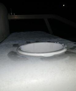 Amarine Made Recessed Drop in Plastic Cup Drink Can Holder with Drain for Boat Car Marine Rv (White) (5) 26 61KVMW1SGML