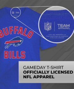Team Fan Apparel NFL Adult Gameday T-Shirt - Cotton Blend - Tagless - Semi-Fitted - Unleash Your Team Spirit During Game Day Buffalo Bills X-Large Royal 10 61KVRzmfjcL