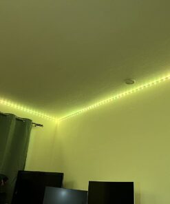 Leeleberd Led Lights for Bedroom 100 ft (2 Rolls of 50ft) Music Sync Color Changing RGB Led Strip Lights with Remote App Control Bluetooth Led Strip, Led Lights for Room Home Kitchen Decor Party 33 61KVlvqTYHL