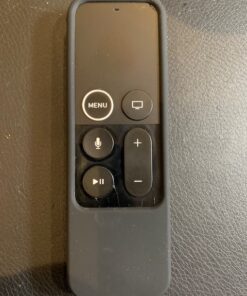 Fintie Protective Case for Apple TV 4K/ HD Siri Remote (1st Gen) - Honey Comb Lightweight Anti Slip Shockproof Silicone Cover for Apple TV 4K 5th 4th Gen Siri Remote Controller, Black 35 61KX5PXsCL