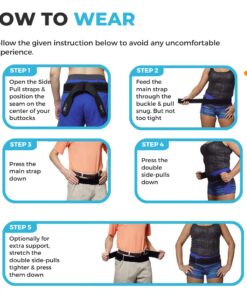 Backwonder Back Support Belt Sciatic Nerve Brace For Back Si Belt For Women Men Perfect Lower Back Support Belt Offset Buckle for Better Fit Supports Pelvis Lower Back Sciatica Nerve Pain Relief Large (Pack of 1) 10 61KX5wUU5SL