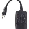 Coleman Cable 2001 Outdoor 24-Hour Mechanical Light Sensor Timer, Black 24-Hour with Light Sensor