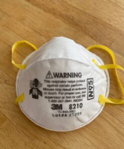 3M Personal Protective Equipment Particulate Respirator 8210, N95, Smoke, Dust, Grinding, Sanding, Sawing, Sweeping, 20 Count (Pack of 1) 20 Count (Pack of 1) 45 61KXPM 5fUL