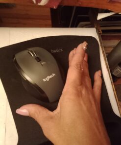 Logitech M705 Marathon Wireless Mouse, 2.4 GHz USB Unifying Receiver, 1000 DPI, 5-Programmable Buttons, 3-Year Battery, Compatible with PC, Mac, Laptop, Chromebook - Black 49 61KXRmejBHL