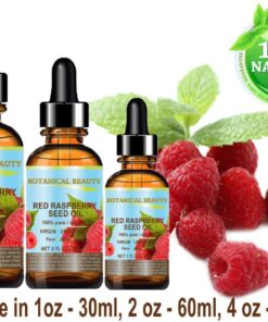 RED RASPBERRY SEED OIL 100% Pure/Natural/Virgin. Cold Pressed/Undiluted Carrier Oil. For Face, Hair and Body. 1 Fl.oz.- 30 ml. by Botanical Beauty 1 Fl Oz (Pack of 1) 17 61KYP4zgXIL