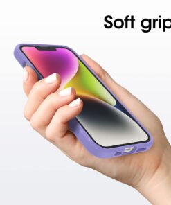 OtterBox iPhone 14 & iPhone 13 Prefix Series Case - PURPLEXING (Purple), ultra-thin, pocket-friendly, raised edges protect camera & screen, wireless charging compatible Puple 10 61KZlAf6TqL