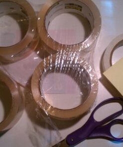 Scotch Long Lasting Storage Packing Tape, Clear, Storage Tape for Storing Away Christmas Decorations, 1.88 in. x 54.6 yd., 4 Tape Rolls 23 61KaN0T15eL