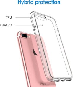 JETech Case for iPhone 8 Plus and iPhone 7 Plus 5.5-Inch, Non-Yellowing Shockproof Phone Bumper Cover, Anti-Scratch Clear Back (Clear) 31 61KaOW g FS
