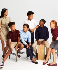 French Toast Girls' Adjustable Waist Pleated-Front Two-tab Scooter 10 Heather Gray 20 61Kak2BFIVL 1