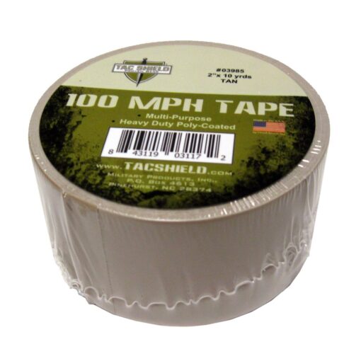 Tac Shield 3985 100 MPH Tape 10 Yards Tan, Multi, 2"