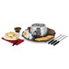 Kalorik 2-in-1 Smores Maker, with Chocolate Treat Fondue Melt Feature, Includes Fork and Tray Set, Stainless Steel Silver 55 61Kb9LWl6FL