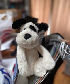 Jellycat Bashful Black and Cream Puppy Stuffed Animal, Medium, 12 inches Medium - 12" 21 61KbBwfDuLL