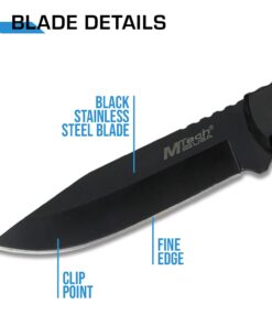 MTech USA MT-20-35 Series Fixed Blade Knife, Black Drop Point Blade, Plastic Handle, 8-Inch Overall 27 61Kbbp75yPL