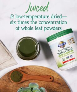 Garden of Life Raw Organic Perfect Food Green Superfood Juiced Greens Powder - Apple Flavor, 30 Servings - Vegan Gluten Free Whole Food Dietary Supplement, Greens Plus Probiotics & Enzymes 30 Servings (Pack of 1) 18 61KeUciVUpL 1