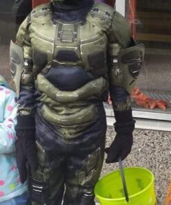 Master Chief Classic Muscle Costume, Large (10-12) Large (10-12) Kids Classic Costume 22 61Kesik4oSL