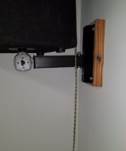 Pyle 90°-30° Angle, Tilt, Rotation Solid-Steel Pin Serves as Safety-Stop Mount Speaker Bracket Stands-Dual Universal Adjustable w/ 12.5'' Distance from Wall (PSTNDW15) 30 61KfNbxr8DL