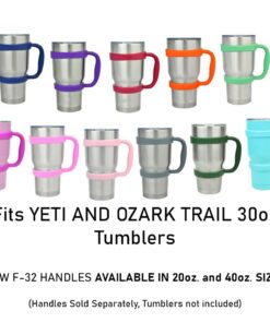 F-32 Handle - 19 COLORS - 40Oz, 30oz or 20oz size available - Compatible with 30 oz YETI and 30 oz. OZARK TRAIL Tumbler Travel Mug (30OZ, SEAFOAM BLUE) 30ozSeafoam Blue 30.0 Fluid Ounces 24 61Kg6Yqx5xL 3