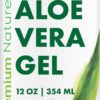 Pure Aloe Vera Gel For Face & Dry Skin, Sunburn Relief, Aloe Vera Gel for Skin Moisturizer Aloe Vera Gel from Aloe Vera Plant Organic Aloe Vera Gel for Hair Aloe Vera Oil Aloe Gel 12 oz 12 Ounce (Pack of 1) 54 61KgOsMbG8L