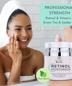 Radha Beauty Moisturizing Miracle Retinol Cream for Face - with 2.5% Retinol, Hyaluronic Acid, Vitamin E and Green Tea. Luxury Night and Day Anti-Aging Wrinkle Cream 1.7 fl oz. 22 61KhctRpyyS