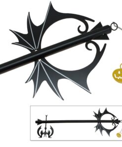 Alternative view of Pumpkin Hearts Oblivion Kingdom Keyblade Metal Replica Sword