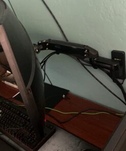 HUANUO Ultrawide Monitor Wall Mount for up to 34 35 inch Curved Computer Screens, Single Wall Mount Monitor Arm Holds 26.4lbs Max, Height Adjustable Full Motion Gas Spring Vesa Mount, Max 200x200mm 55 61KkyYtb0WL 1