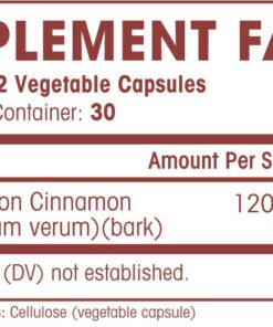 Natures Wellness Organic Ceylon Cinnamon - 1200 mg | Powerful Antioxidant | Maintains Joint Health and Mobility | Non-GMO | 60 Veg Capsules 19 61KnTHHae6L