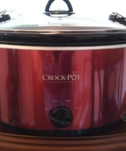 Crock-Pot 6-Quart Cook & Carry Oval Manual Portable Slow Cooker, Red - SCCPVL600-R 43 61KncT5akcL