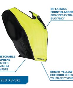 ScubaPro Cruiser Skin Dive Safety Snorkeling Vest Yellow Large 4 61KoTGHGMlL