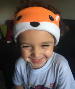 CozyPhones Kids Headphones Volume Limited with Thin Speakers & Super Soft Fleece Headband - Perfect Toddlers & Children's Earphones for Home, School & Travel - Fox 38 61KowTXc8xL
