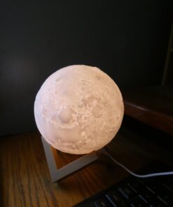 Ehobroc Moon Lamp 5.9 inch Moon Light Ball 3D Moon Lamp 3 Colors Moon Night Light, Touch&Remote Control LED Glowing Moon Globe Light, Christmas Gift for Kids Lover Children Parents Birthday Gifts 39 61Kp E5sHjL