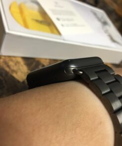 Simpeak Business Metal Band Compatible with Apple Watch Series 9 8 7 (45mm) Series 6 SE 5 4 (44mm) Series 3 2 1 (42mm) Women Men Solid Stainless Steel Band Strap Replacement for iWatch 45mm 44mm 42mm 35 61KqMOLFSuL