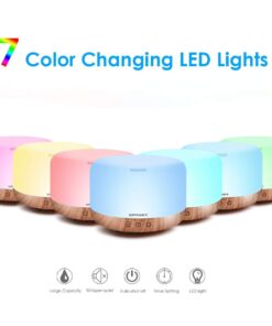 URPOWER 1000ml Essential Oil Diffuser Remote Control 5 in 1 Ultrasonic Aromatherapy Oil Cool Mist Humidifier Running 20 Hours with Adjustable Mist Mode/4 Timer Settings for Large Room Study Yoga Spa A-yellow 10 61KqN9BOltL 1