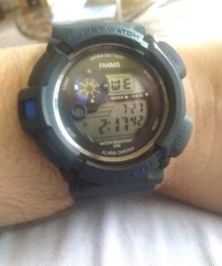 FANMIS Mens Military Multifunction Digital LED Watch Electronic Waterproof Alarm Quartz Sports Watch Blue 31 61Kra8IF7wL