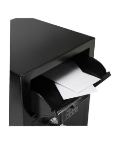 Barska AX11932 Standard Keypad Security Depository Drop Safe 0.72 Cubic Ft,Black Standard Drop Door 10 61Ks4YJVcUL