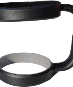 Grip-It YETI Tumbler Cup Handle for 30oz Rambler - Lightweight, Spill Proof Grip For RTIC Cooler Stainless Steel Tumblers, SIC, Ozark Trail & Travel Water Coffee Mugs or Flask - Midnight Black 17 61KsBIvClOL 1