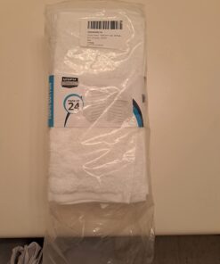 Utopia Towels Cotton Washcloths Set - 100% Ring Spun Cotton, Premium Quality Flannel Face Cloths, Highly Absorbent and Soft Feel Fingertip Towels (24 Pack, White) 24 50 61KsByVzEDL