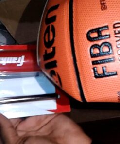 Franklin Sports Ball Pump Kit -7.4" - Perfect for Basketballs, Soccer Balls and More - Complete Hand Pump Kit with Needles, Flexible Hose, Air Pressure Gauge and Carry Bag,Red 42 61KsUJp3AfL